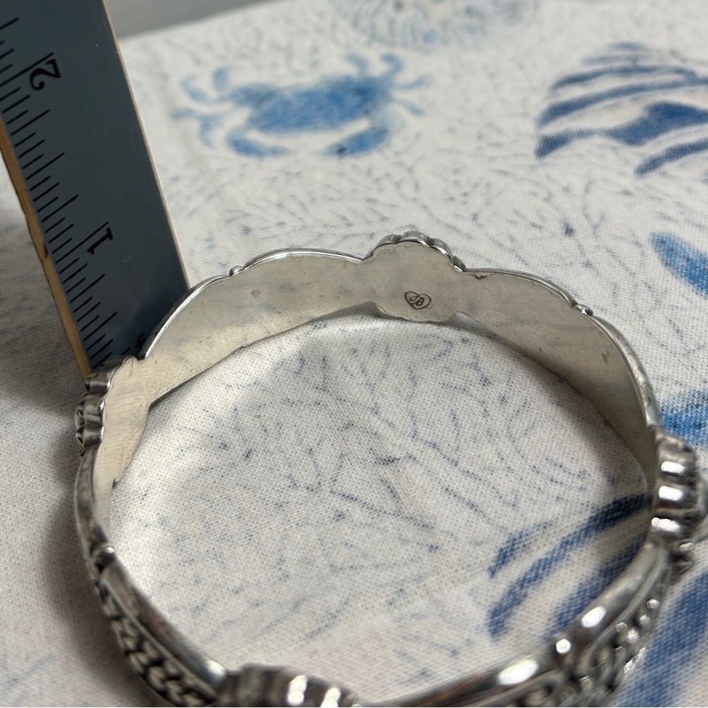 Brighton City of Lights Bangle Bracelet Silver Plated Retired Signed - Picture 9 of 12